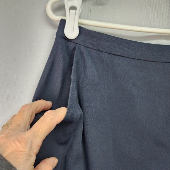 NWT Rena Rowan Women’s SZ 6 Pencil Skirt Dark Blue Wool Blend Straight Career - Picture 4 of 10